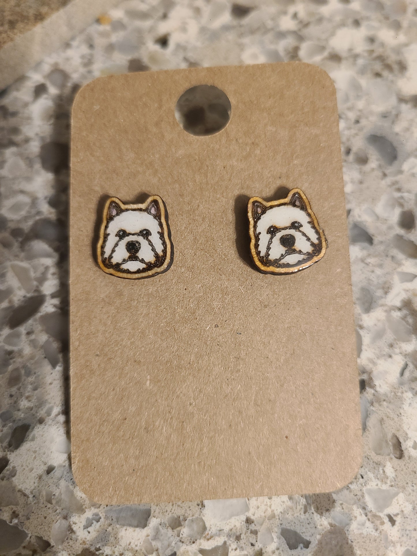 Small Breed Dog Stud Earrings