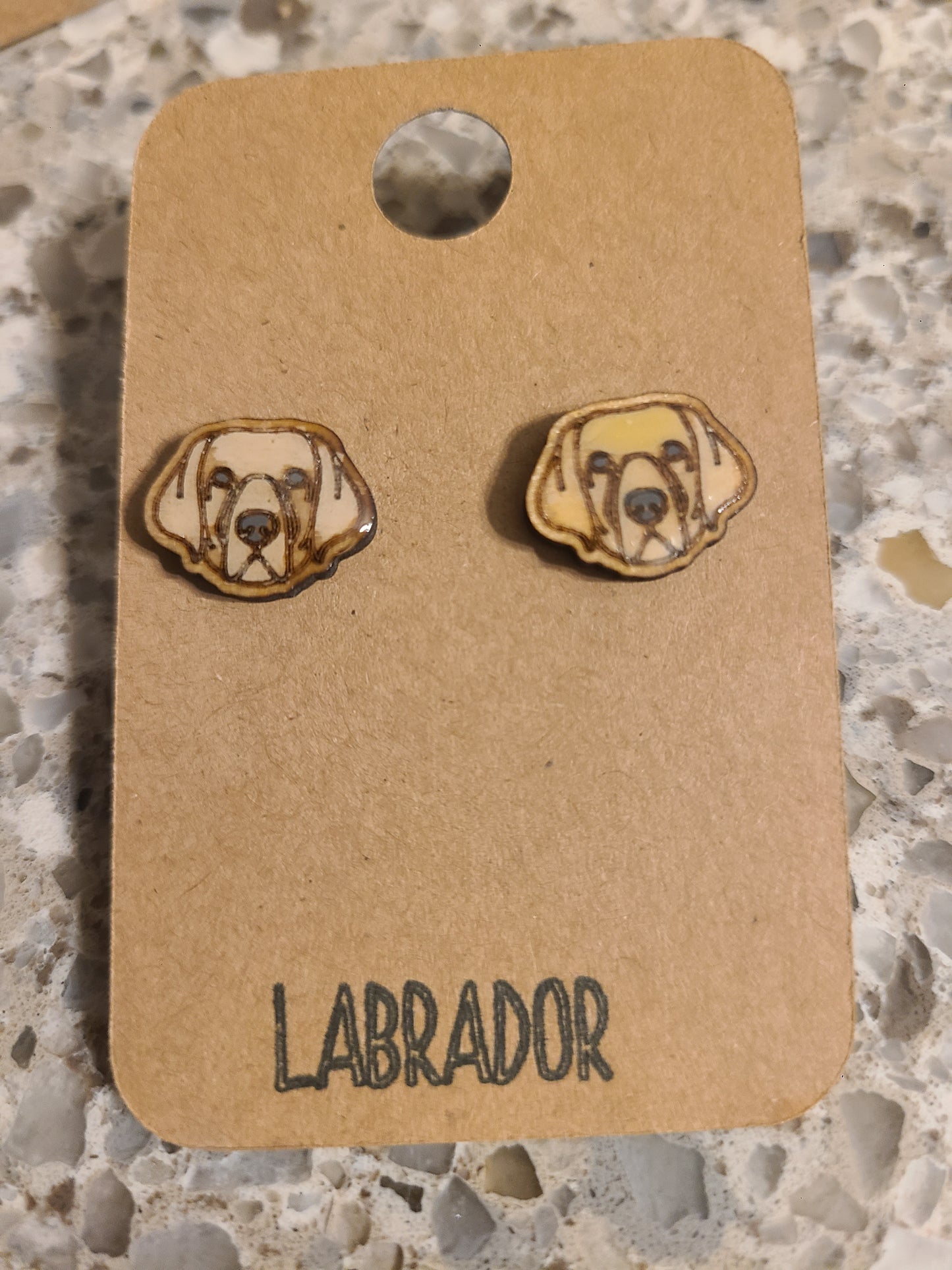 Sporting breed dog stud earrings