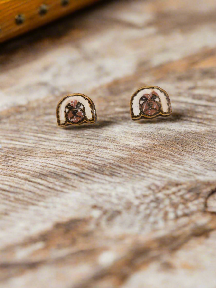 Small Breed Dog Stud Earrings