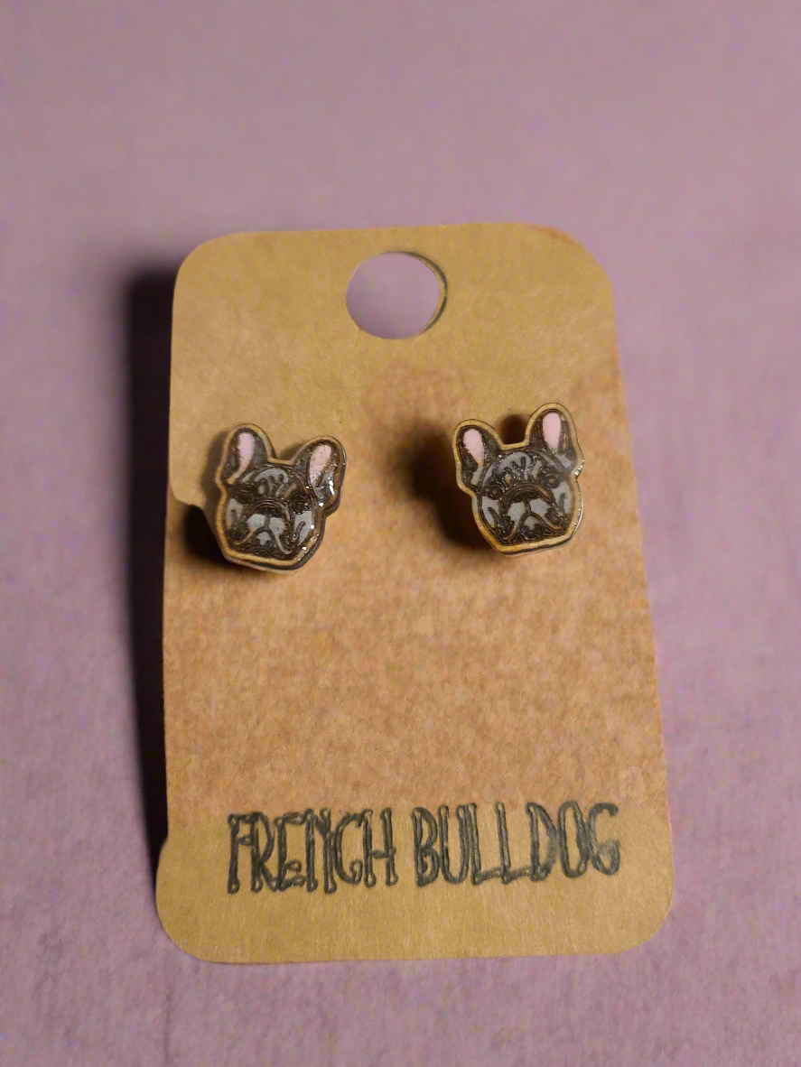 Small Breed Dog Stud Earrings